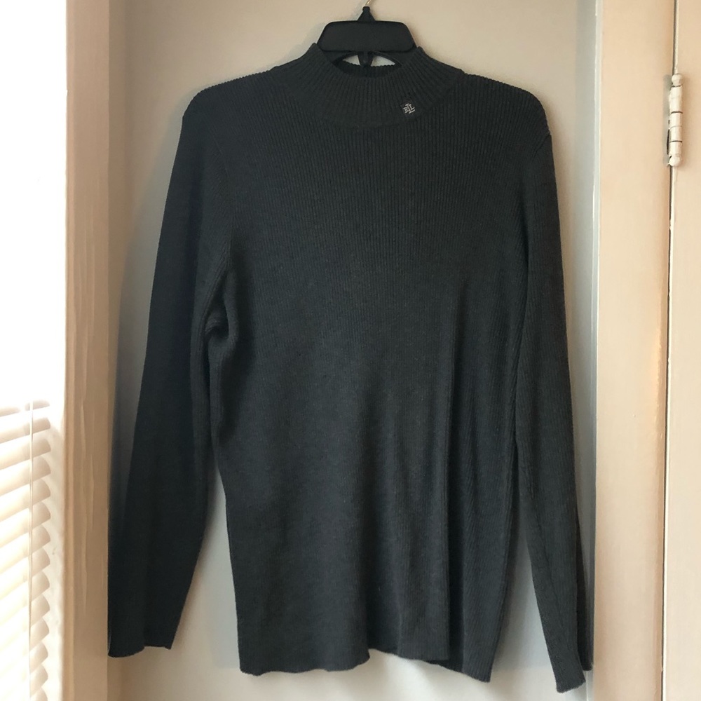 Ralph Lauren Grey Mock Turtleneck